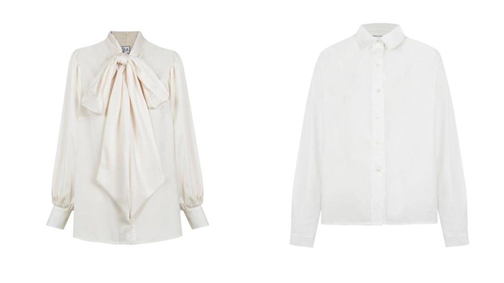 La camisa Diana -225 euros- y la blusa Alba -325 euros-.