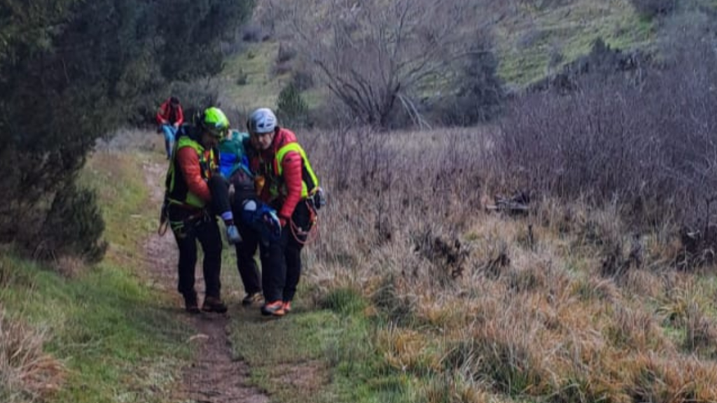 Rescatada una mujer al herirse en una pierna en el Cañón de Río Lobos en Soria