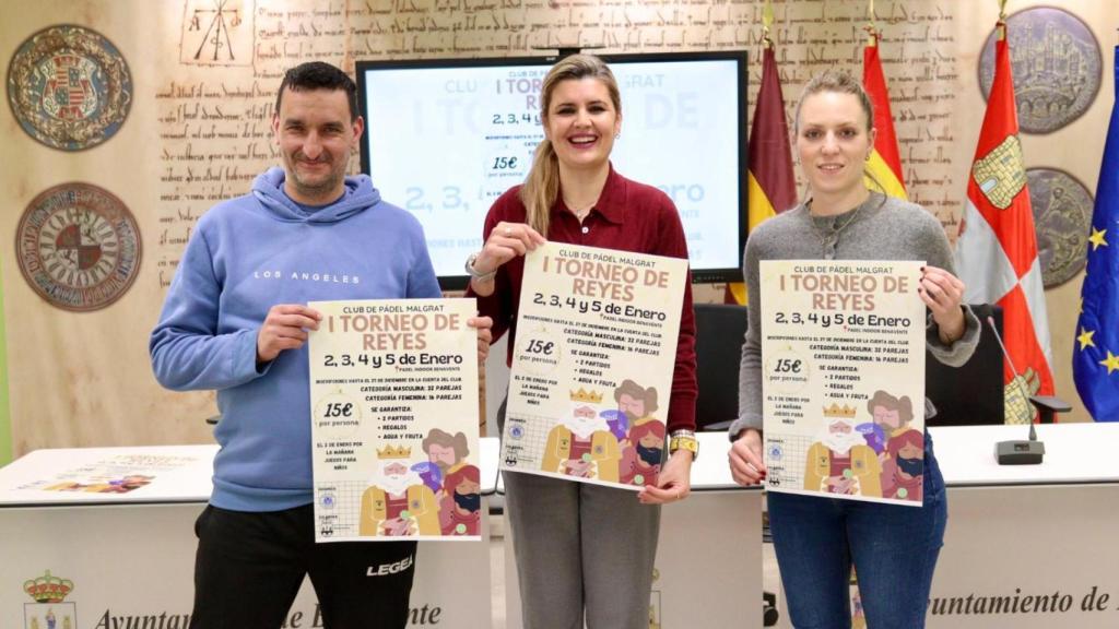 Presentación del I Torneo de Pádel de Reyes en Benavente