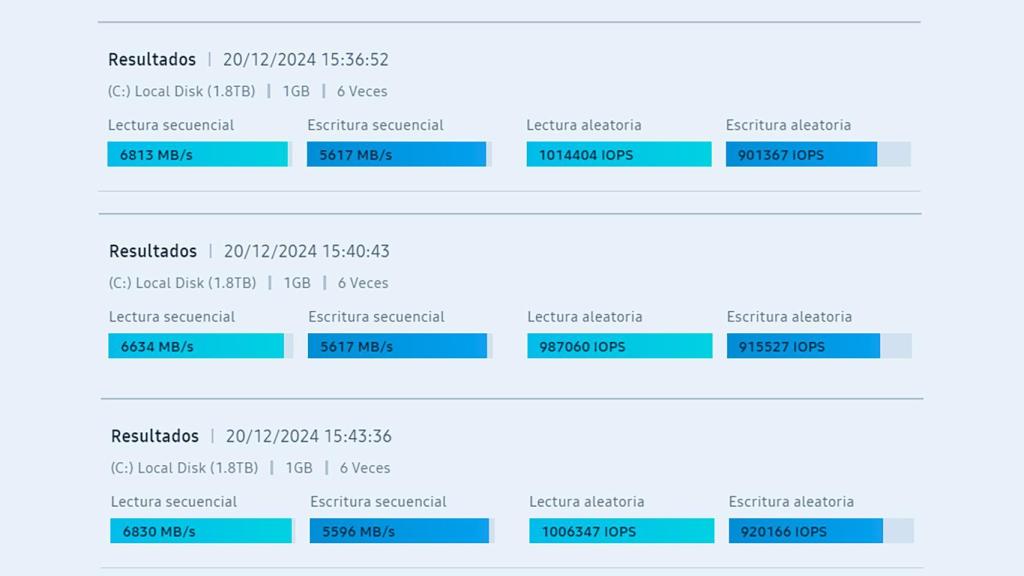 Tres pruebas llevadas a cabo en la Samsung 990 EVO Plus 2 TB