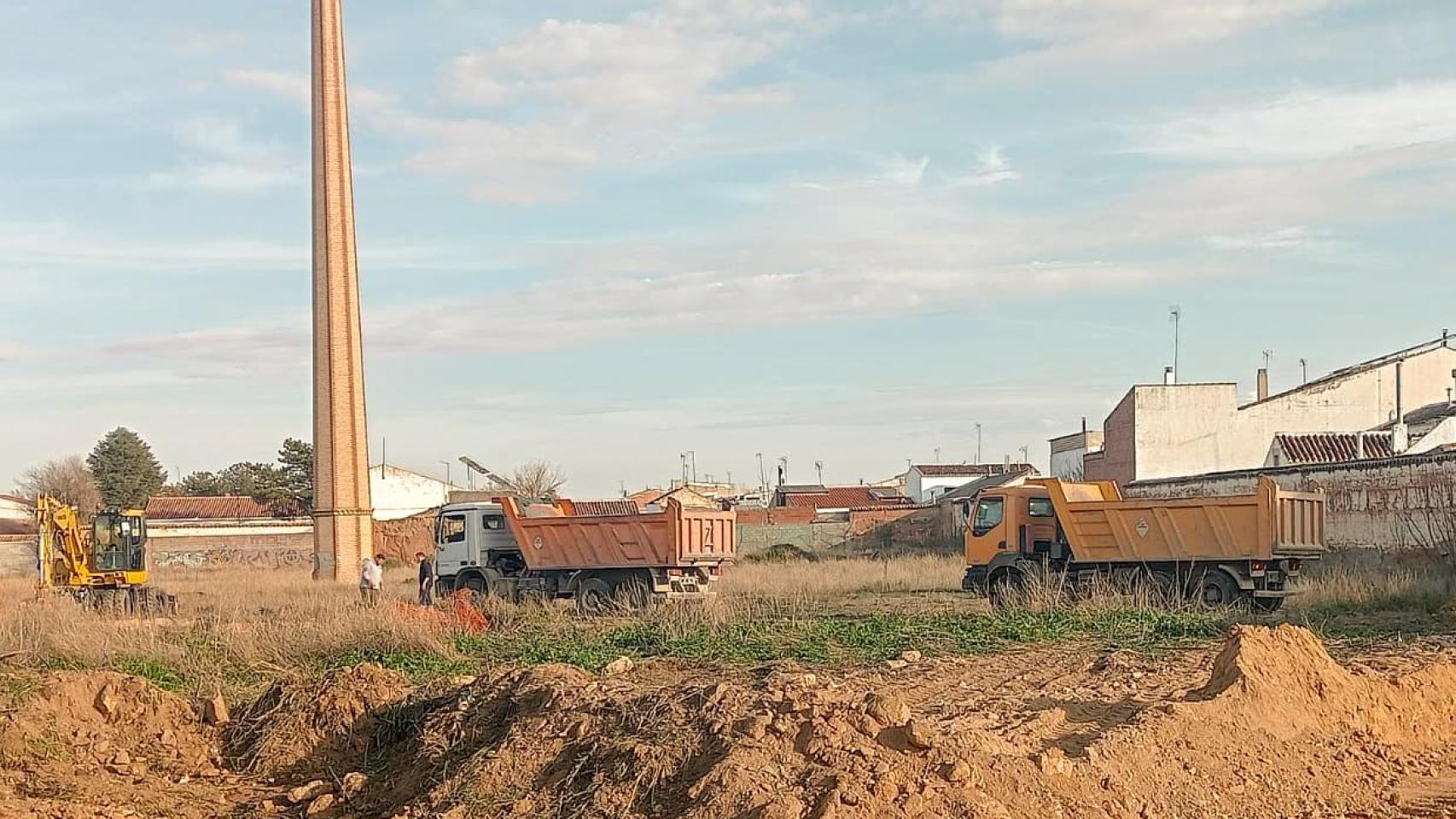 Obras del nuevo centro comercial. Foto: Ayuntamiento de Tomelloso.