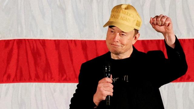 Elon Musk, en un acto de campaña de Donald Trump