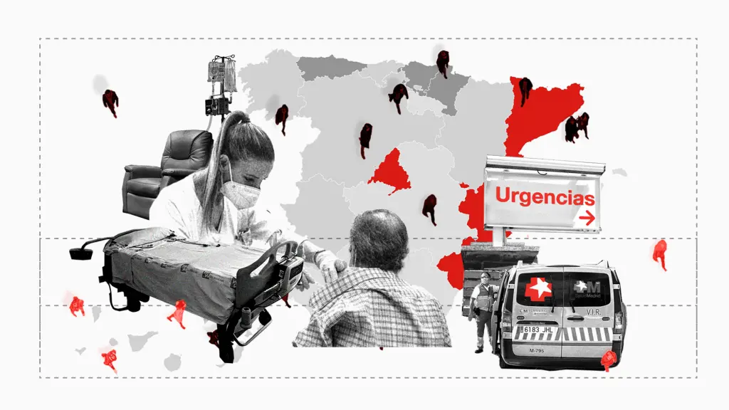 El mapa de España y su inversión en la Sanidad de cada persona por comunidades.