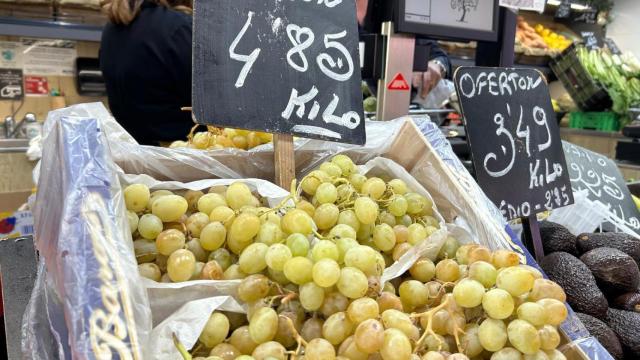 El precio de las uvas a pocos días de la Navidad.