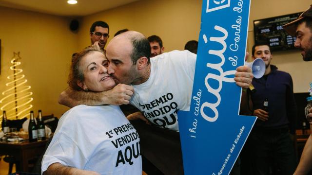 El Bar Los Álamos en Soria cuando repartió el Gordo