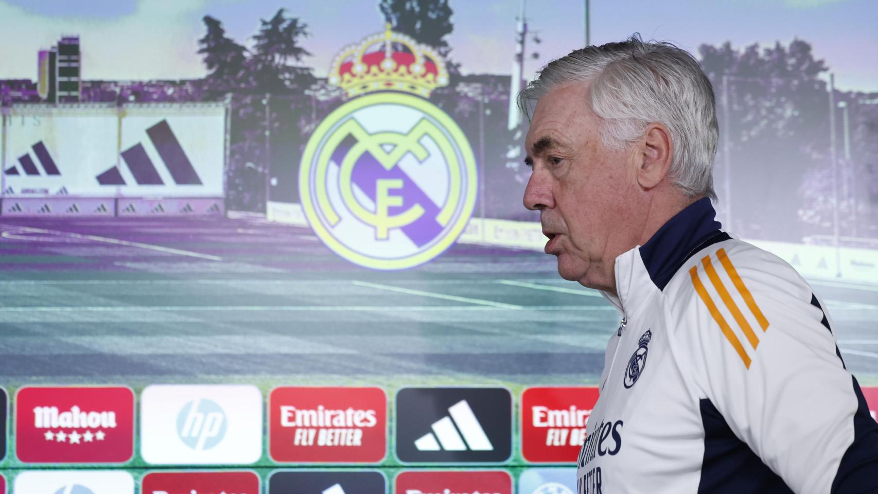 Carlo Ancelotti, en rueda de prensa