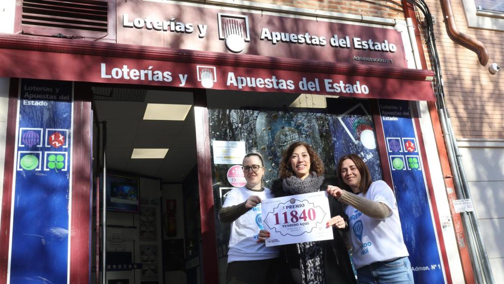 Administración de lotería de nº1 de Benavente donde se ha vendido un 3 premio del Sorteo Extraordinario de la Lotería Nacional de Navidad