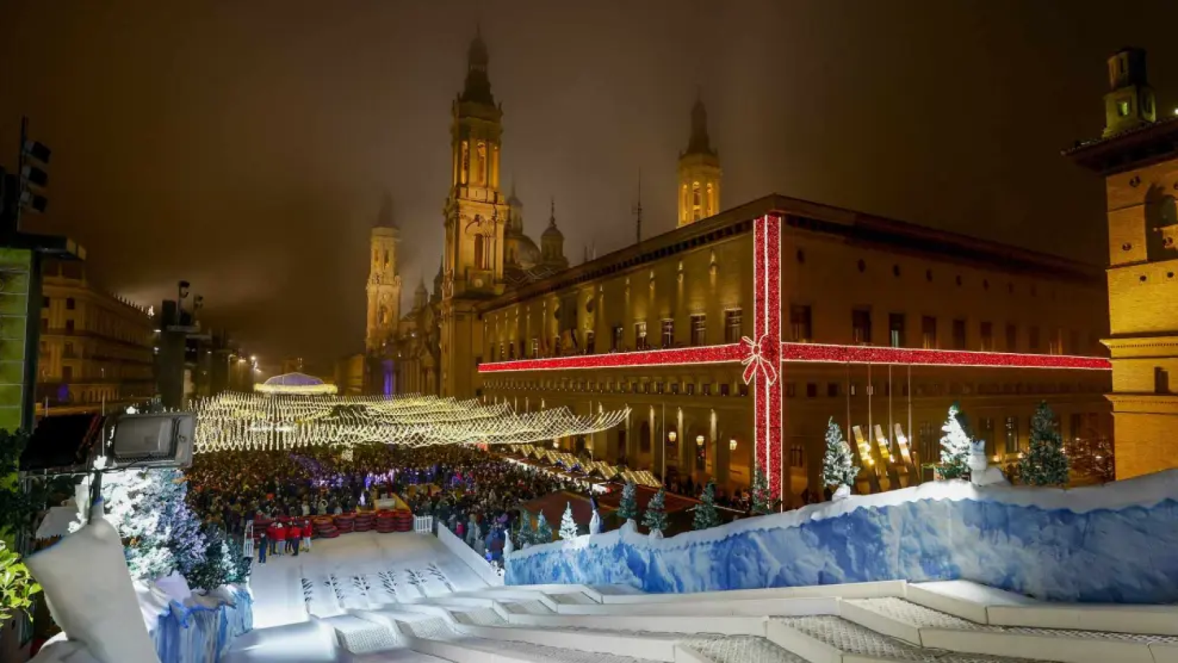 Zaragoza en Navidad.