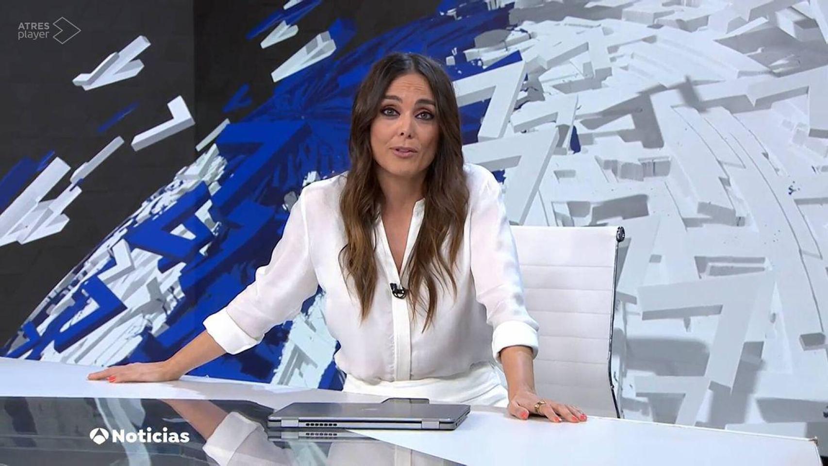 Mónica Carrillo en 'Antena 3 Noticias'.