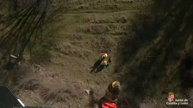 Rescate de un hombre herido en en Torreiglesias (Segovia)