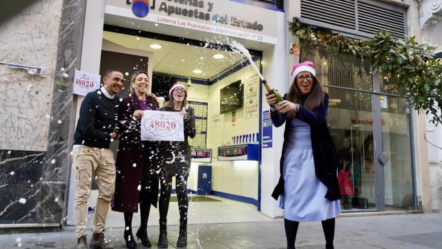 Felicidad en la Administración de Loterías número 22 de Valladolid