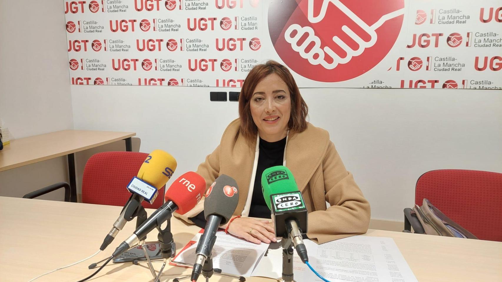 Alfonsi Álvarez, secretaria general de UGT en Ciudad Real.