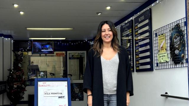 Inés Ferreira, responsable de la administración de Monelos que vendió un cuarto premio.