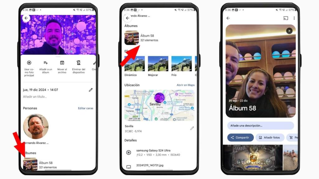 New details in Google Photos image information