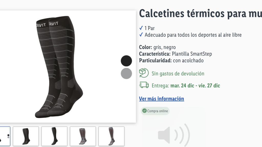 Calcetines térmicos.