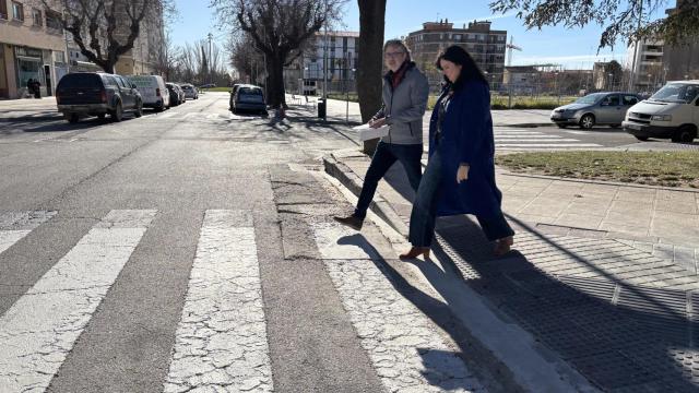 Visita a las obras ya acabadas en la calle de Valencia.