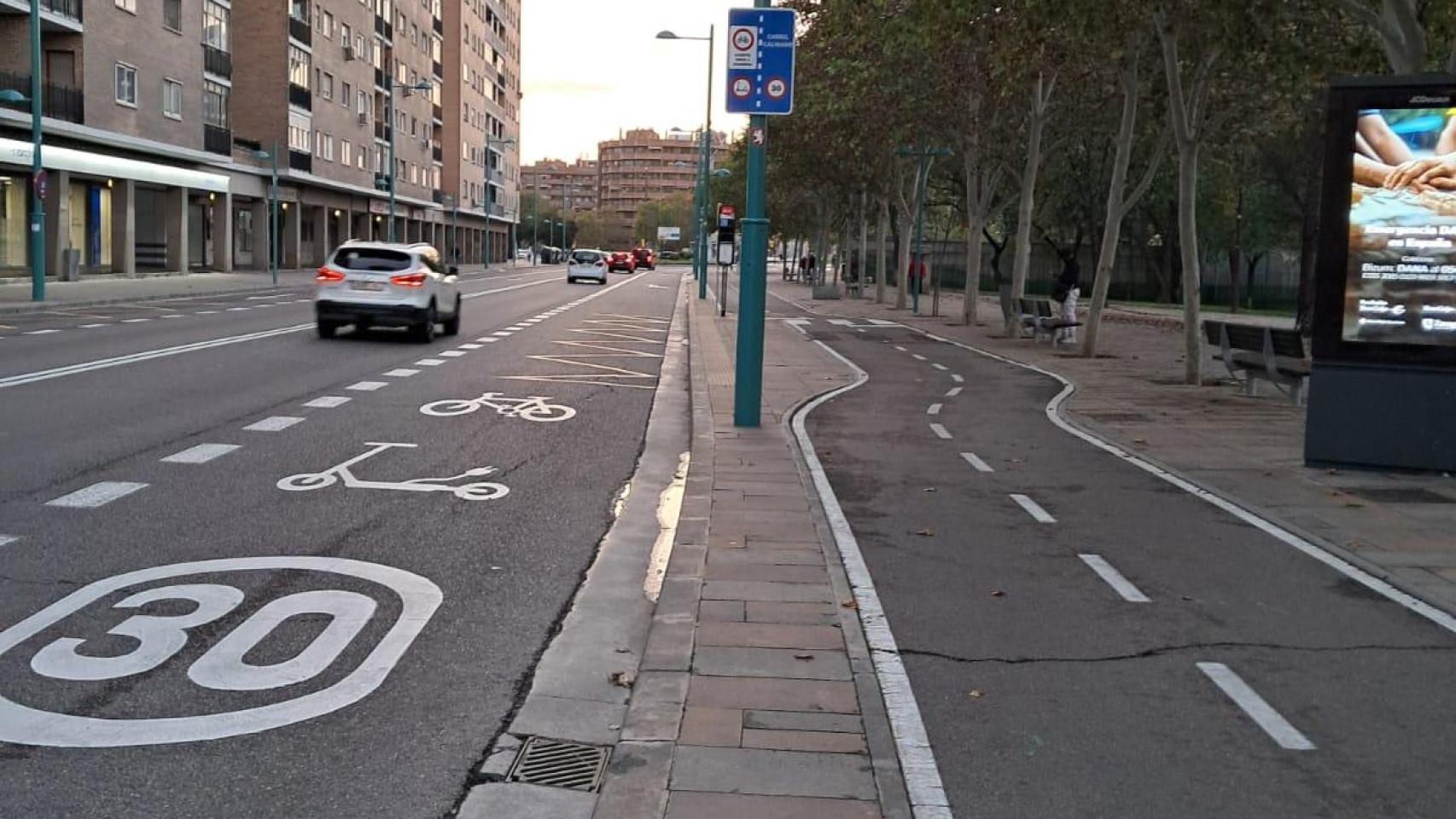 El paseo Echegaray y Caballero, en Zaragoza.