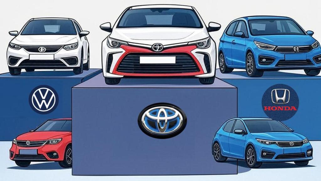 Toyota, VW y Honda y Nissan configuran el podio mundial del automóvil.