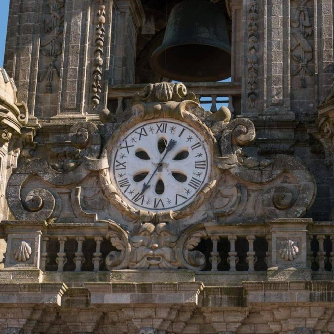 El reloj de la Catedral de Santiago.