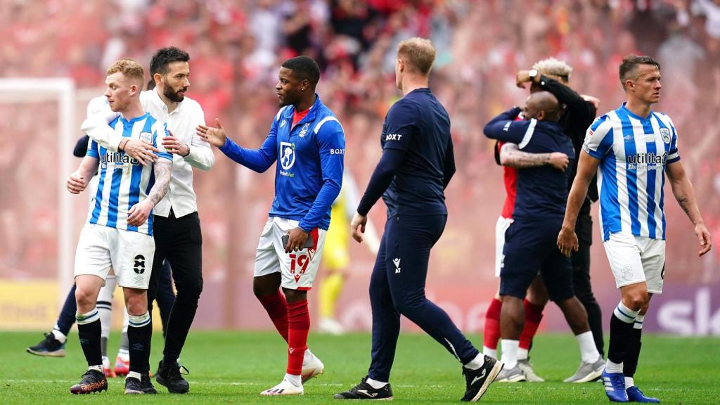 Carlos Corberán, tras un partido del Huddersfield inglés