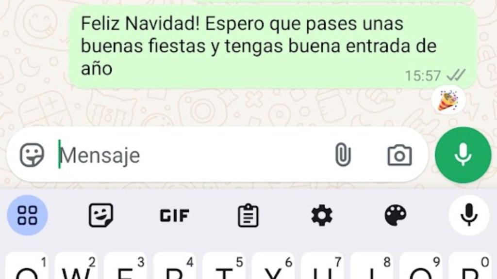 Reacción de WhatsApp