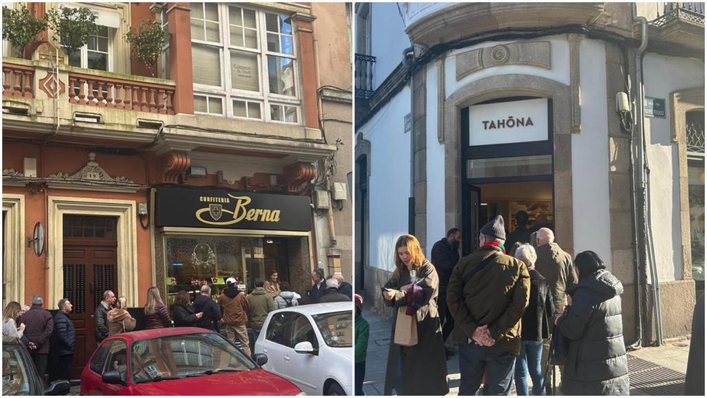 Colas en las pastelerías de A Coruña este martes