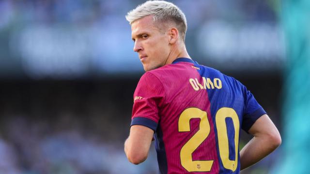 Dani Olmo, con el FC Barcelona