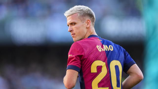 Dani Olmo, con el FC Barcelona