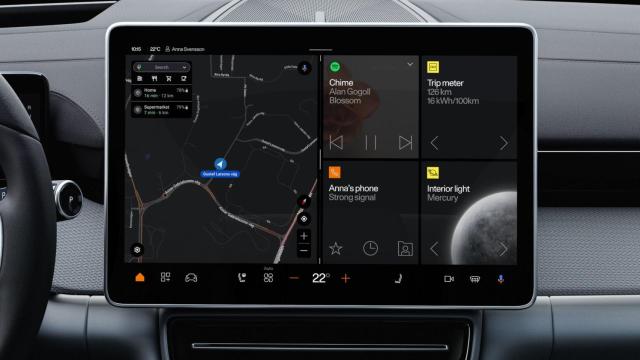 Android Automotive en un coche de Polestar