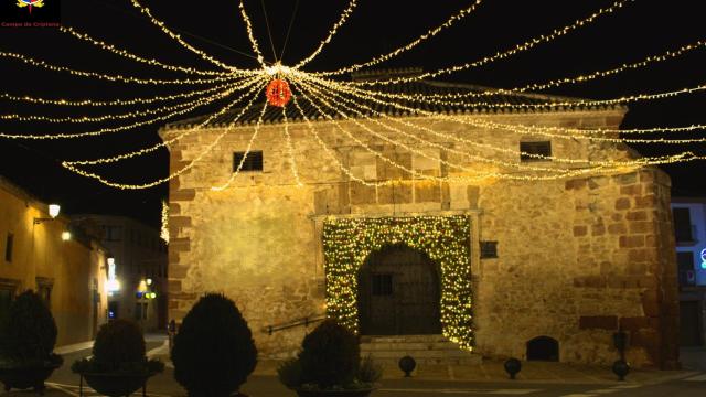 Iluminación navideña en Campo de Criptana.