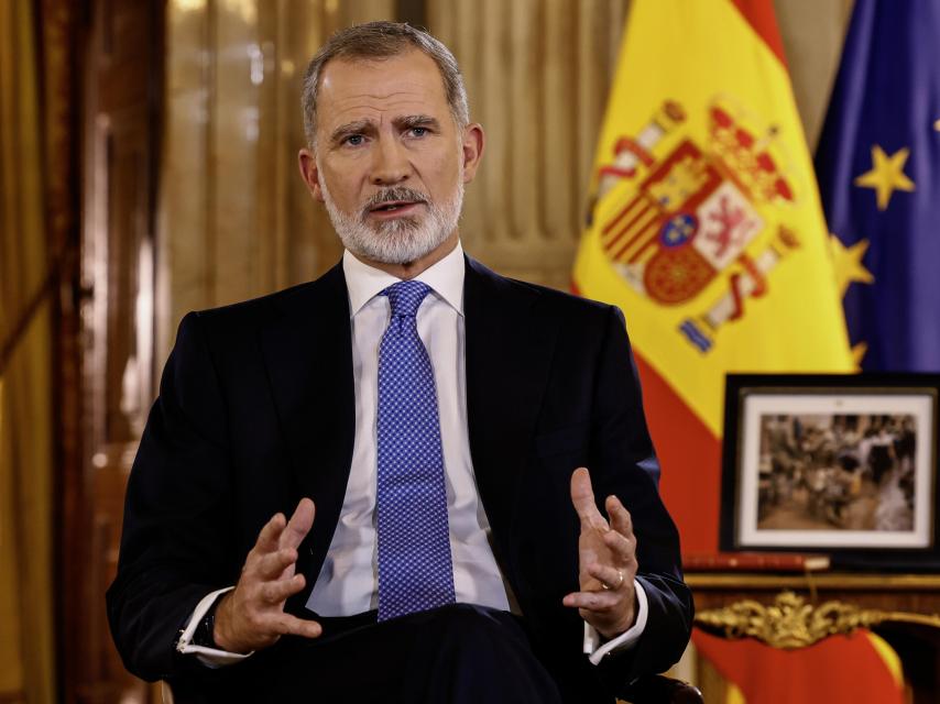 Felipe VI en su tradicional mensaje de Navidad.