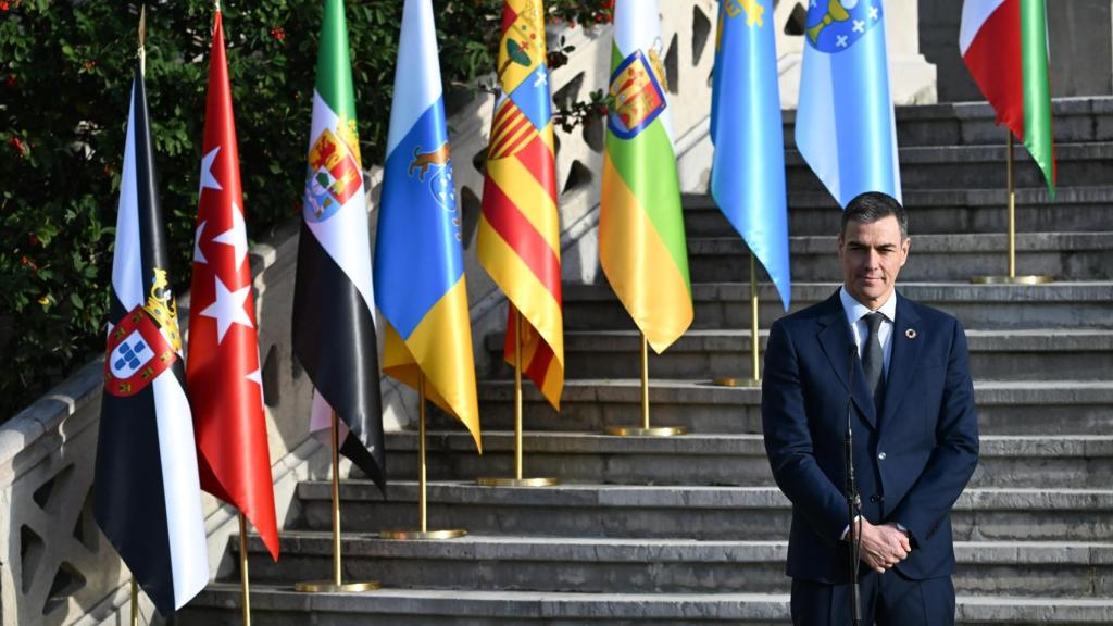 El presidente del Gobierno, Pedro Sánchez, durante la XXVII Conferencia de Presidentes.