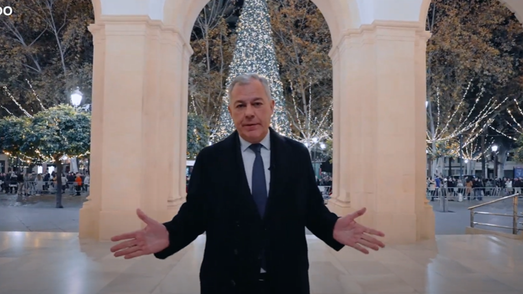 El alcalde de Sevilla, José Luis Sanz, felicita la Navidad con un vídeo