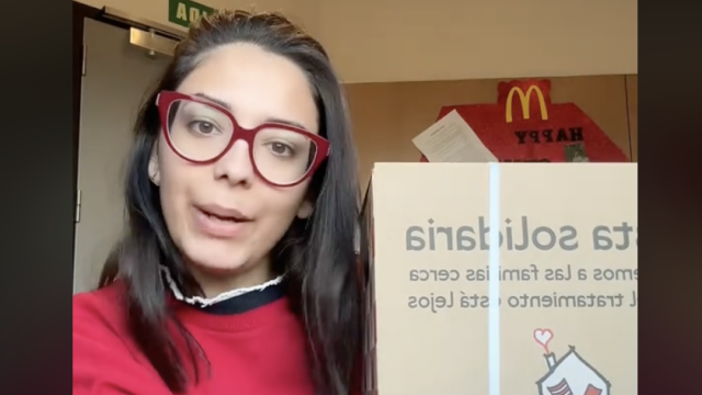 Captura de pantalla de las redes de una empleada de McDonald's.