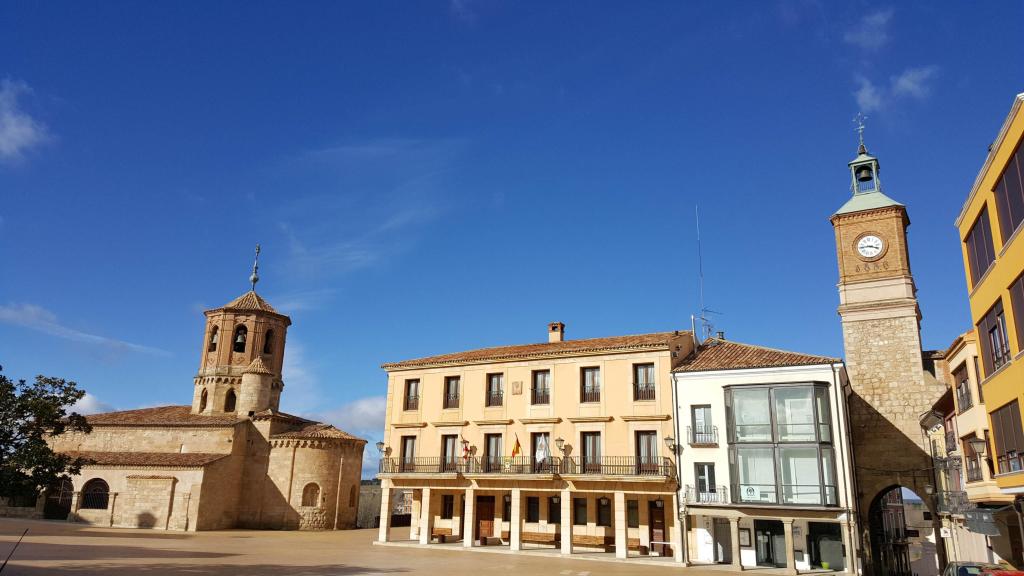 La Plaza Mayor de Almazán.