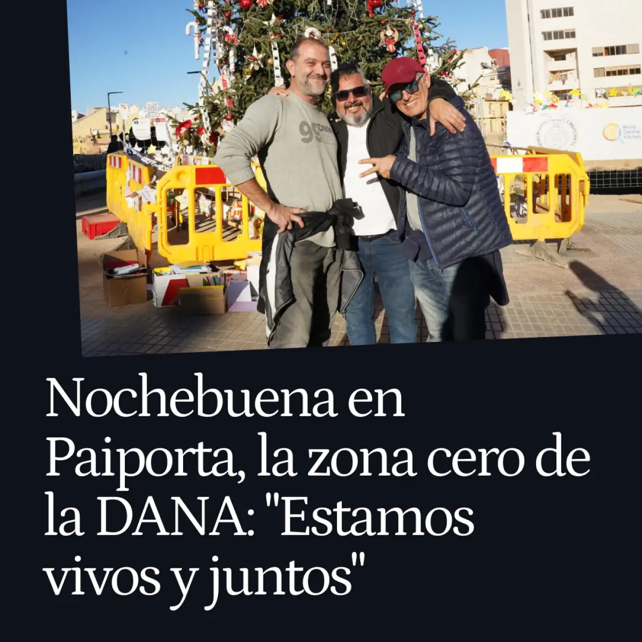 Nochebuena en Paiporta, la zona cero de la DANA: "Hay que pensar que estamos vivos y que nos reunimos todos hoy"