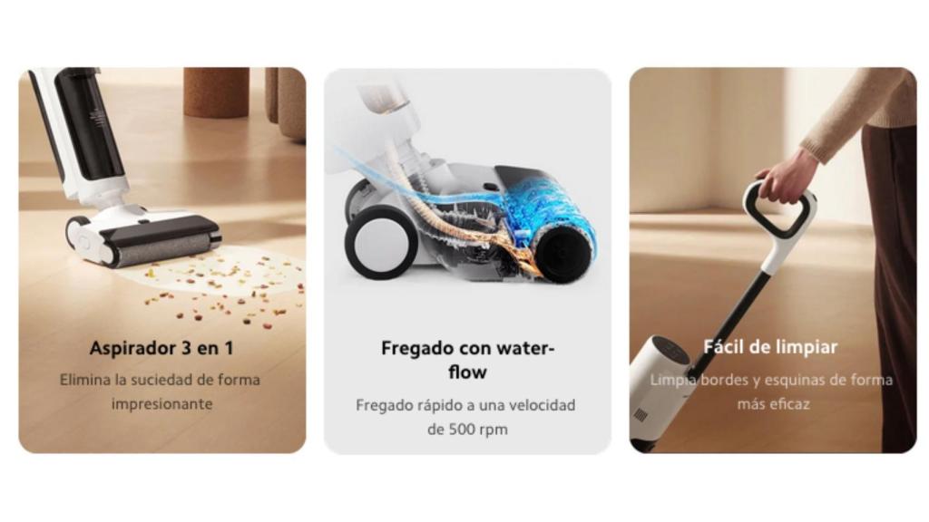 Características de la fregona Xiaomi Truclean W20 Wet Dry Vacuum