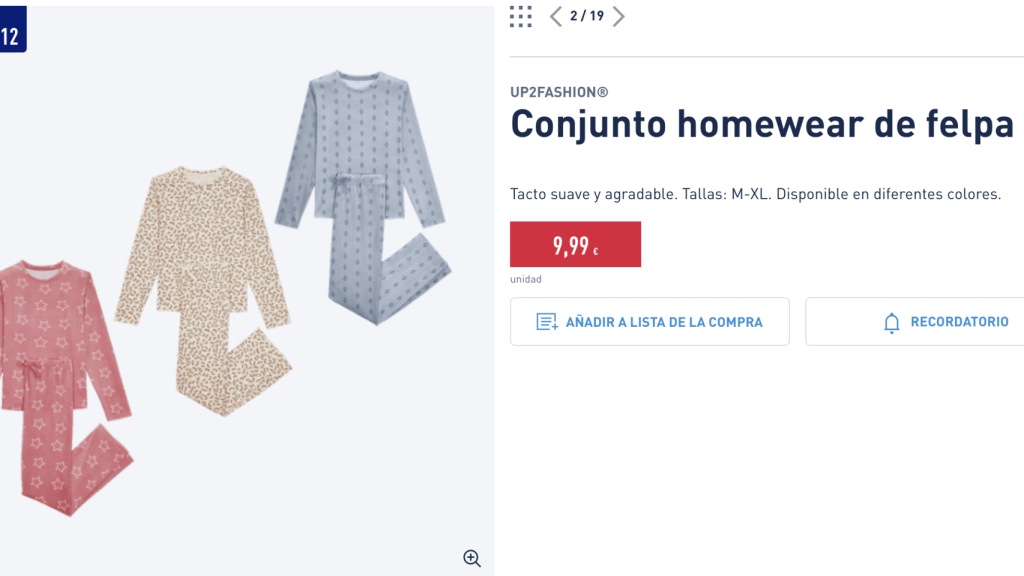 Conjunto homewear de felpa.