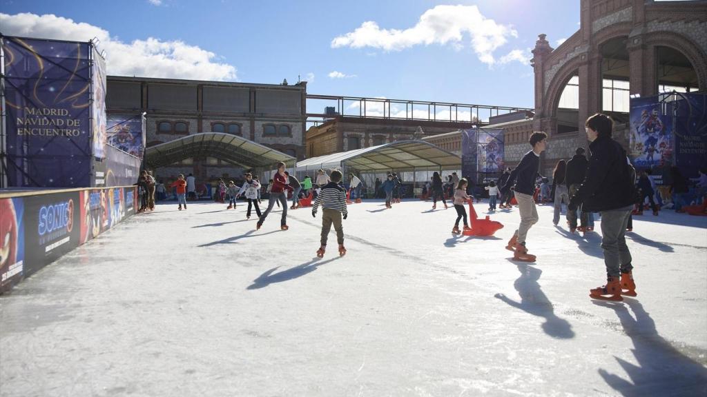 Pista de hielo en Matadero, Madrid