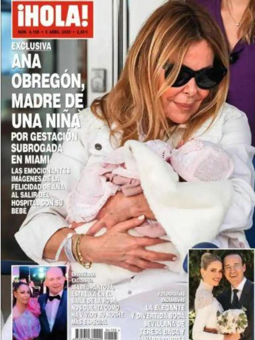 La portada de Ana Obregón que dio la vuelta al mundo con su nieta, Ana Sandra, en brazos.