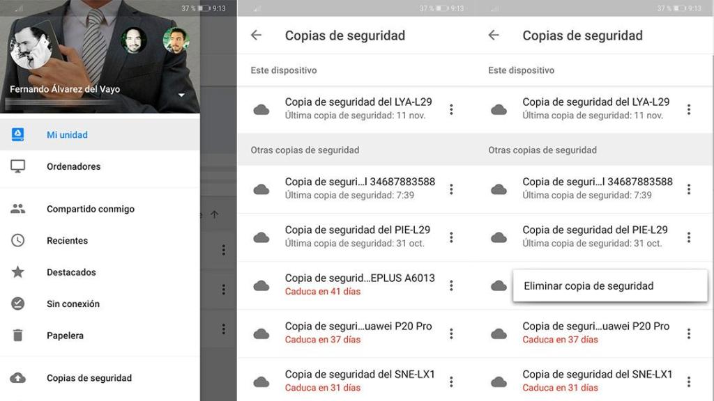 Copias de seguridad de Android