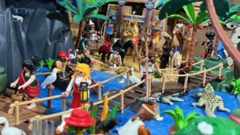 Una imagen del belén de Playmobil.