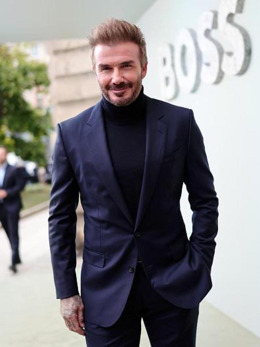 David Beckham en un evento en Milán.