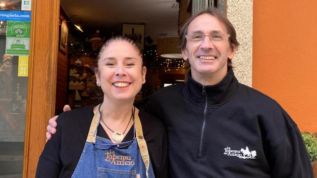 Crisrtina y Alejandro, propietarios de la Taberna del Arriero