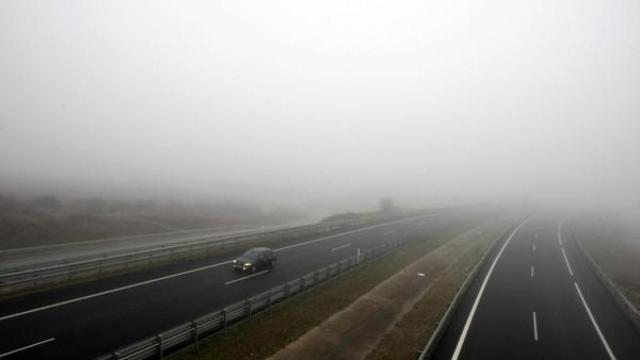 Niebla en las carreteras de Castilla y León