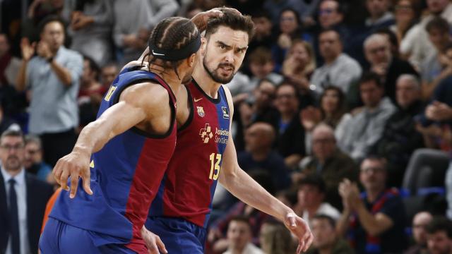 Tomas Satoransky durante el último partido del Barça ante el Morabanc Andorra.