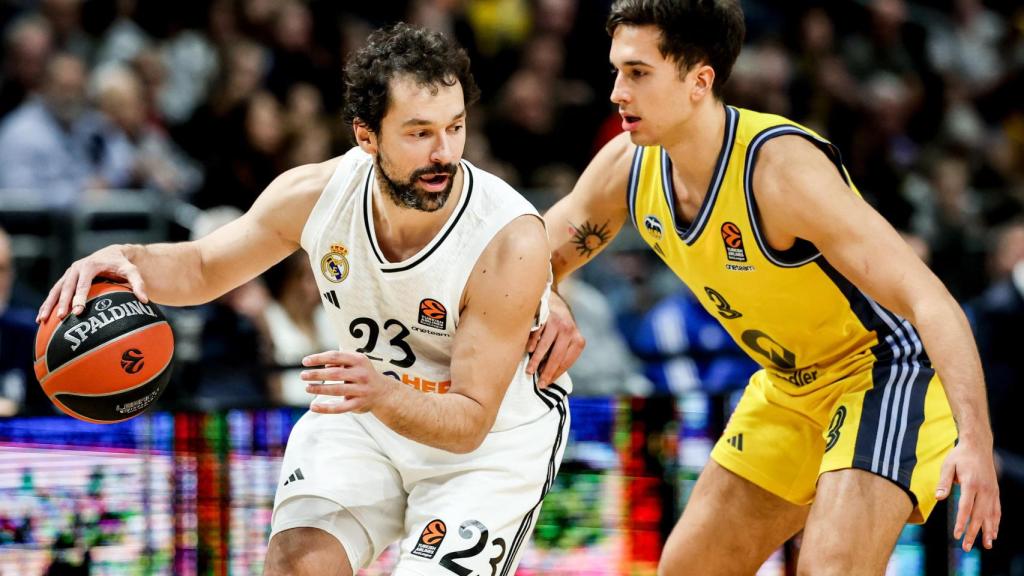 Llull, con el Real Madrid en el partido de la Euroliga ante el ALBA Berlín.