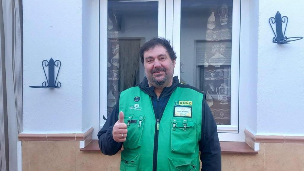 José Manuel Domínguez Fernández, vendedor de la ONCE que ha repartido 1.585.000 euros en las localidades de Almonacid de Toledo y Nambroca.. Foto: ONCE.