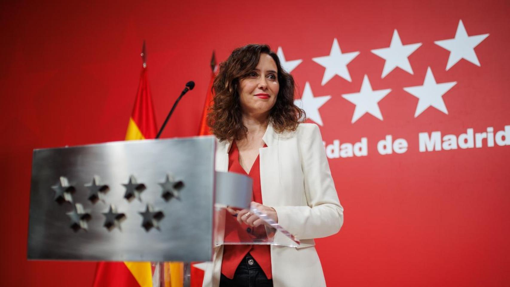 La presidenta de la Comunidad de Madrid, Isabel Díaz Ayuso.