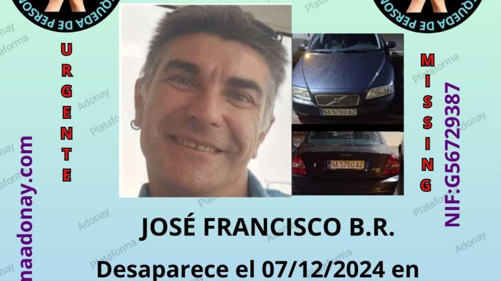 Buscan a José Francisco, desaparecido en Vélez-Málaga desde el 7 de diciembre: su familia sufre en plena Navidad